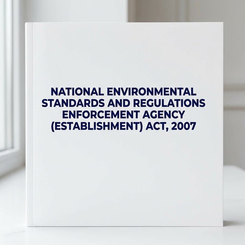National Environmental Standards and Regulations Enforcement Agency (Establishment) Act