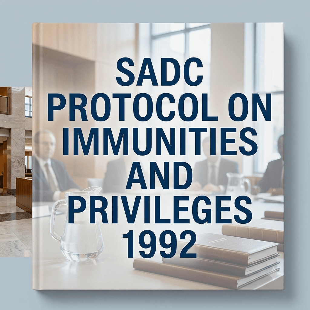 Protocol to the Treaty Establishing SADC on Immunities and Privileges 1992