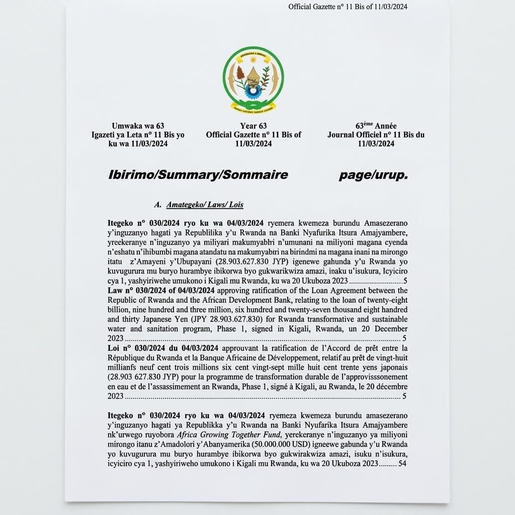 Law No. 032/2024 — Rwanda–Jordan Double Taxation Agreement