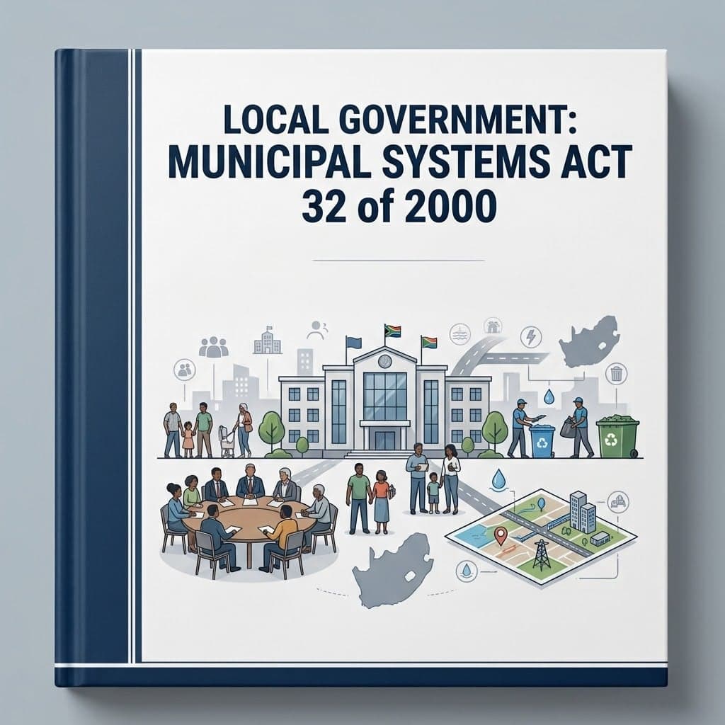 South Africa's Local Government: Municipal Systems Act 32 of 2000