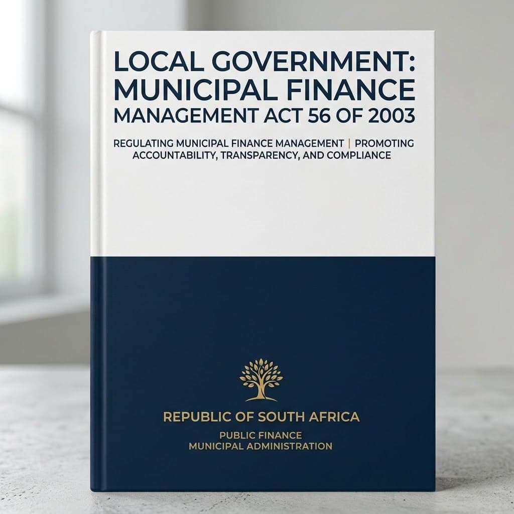 Local Government: Municipal Finance Management Act 56 of 2003