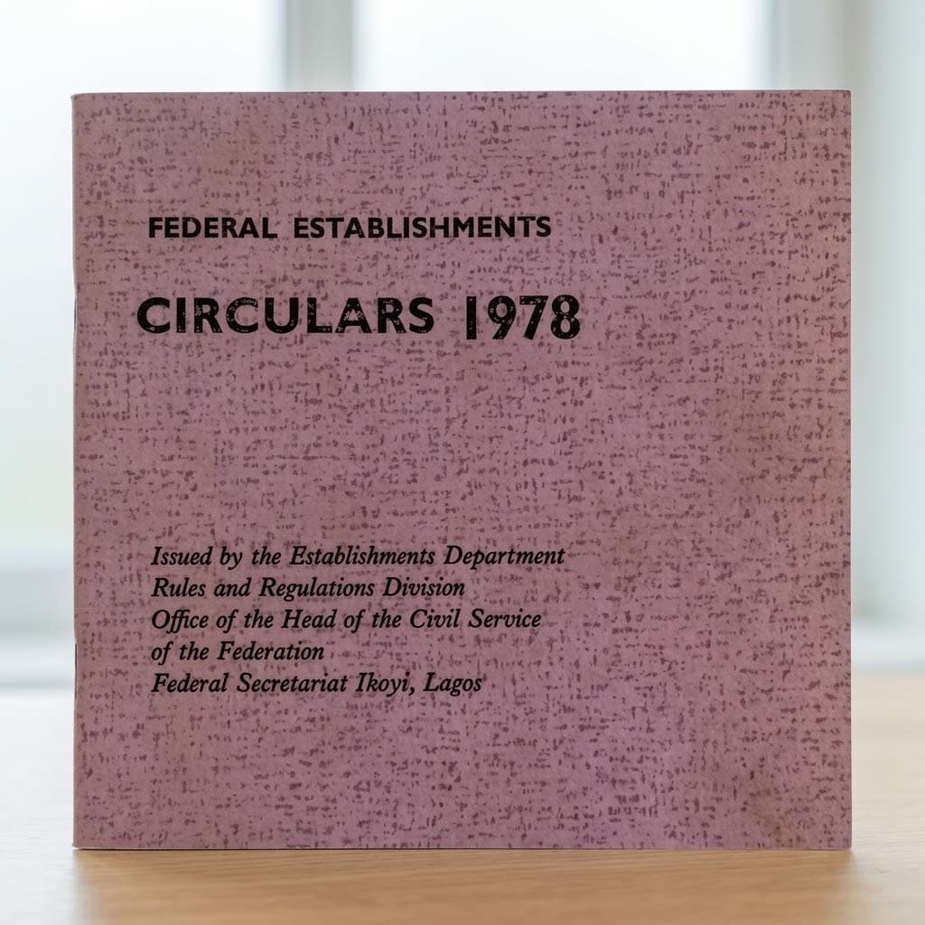 Federal Establishments Circulars for 1978