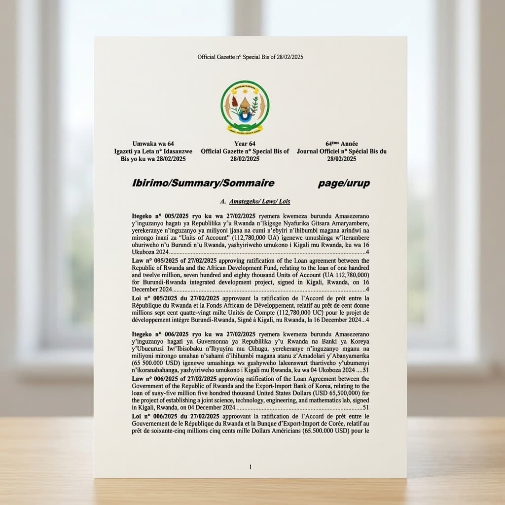 Law No. 006/2025 — Korea Eximbank Loan for Joint STEM Laboratory