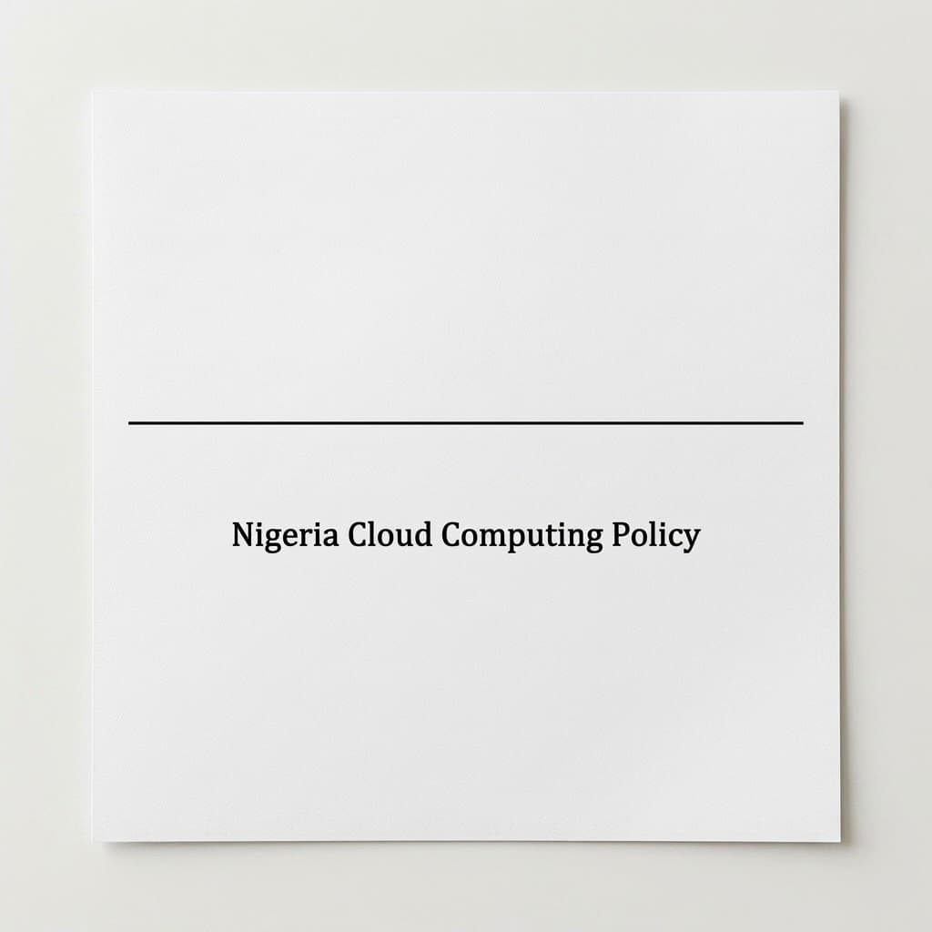 National Cloud Computing Policy