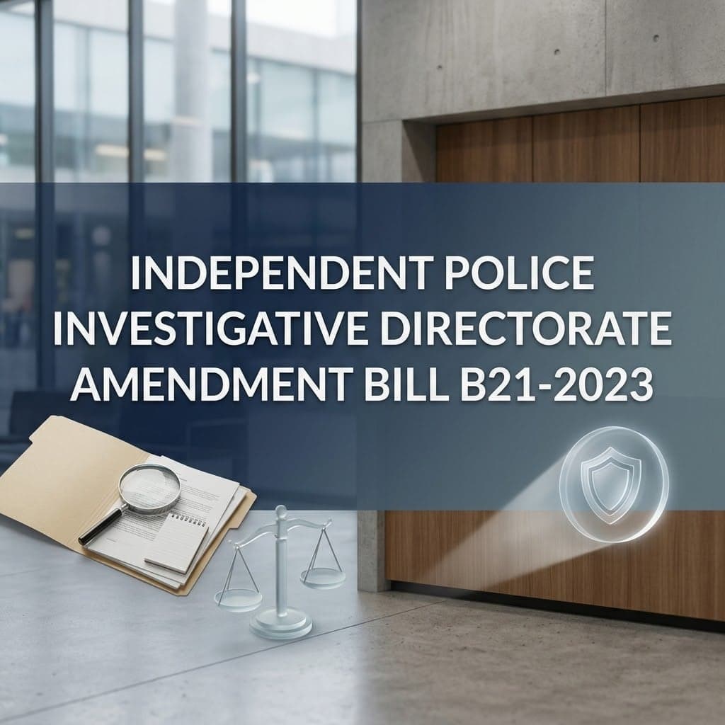 Independent Police Investigative Directorate Amendment Bill B21-2023