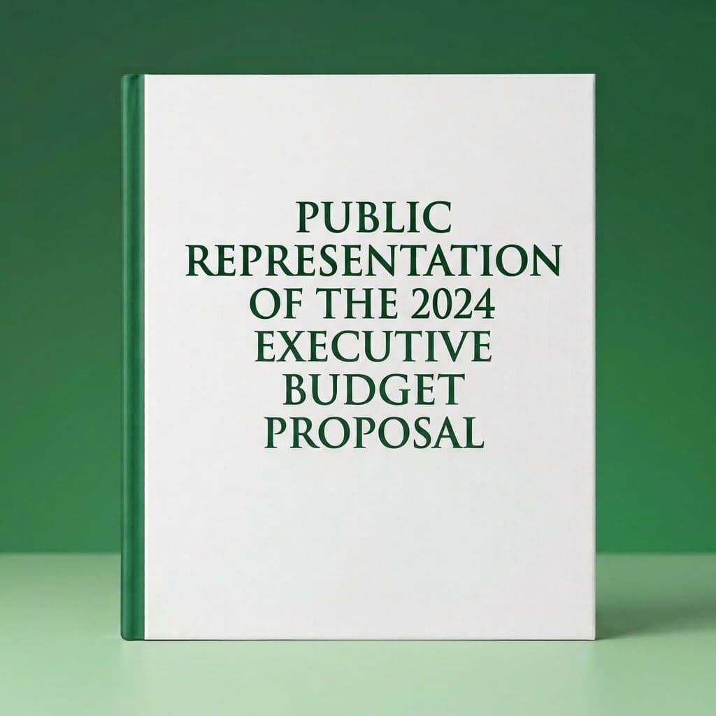 Nigeria's Public Presentation of the 2024 Executive Budget Proposal