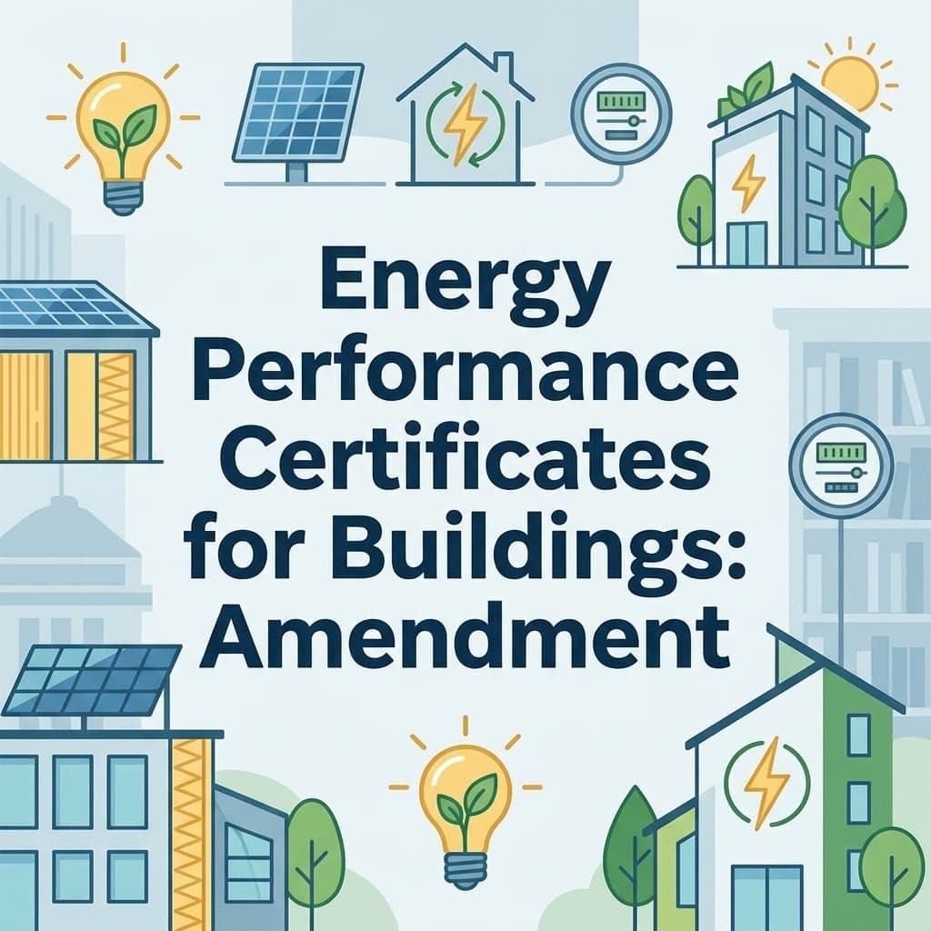 National Energy Act Regulations: Amendment on Energy Performance Certificates for Buildings