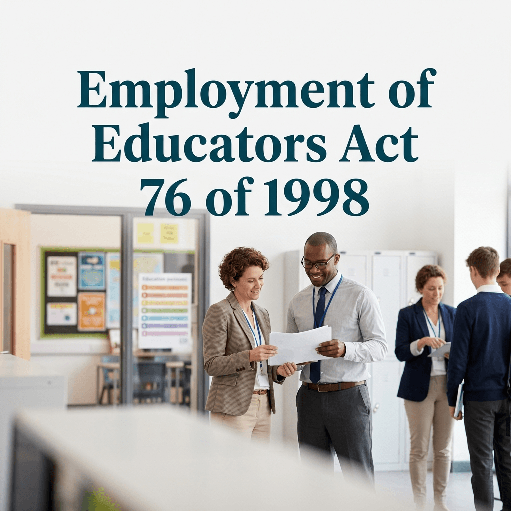 Employment of Educators Act 76 of 1998