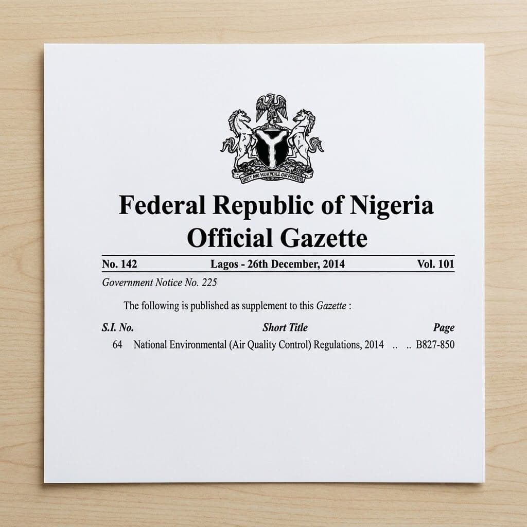 National Environmental (Air Quality Control) Regulations, 2021 (Amended)