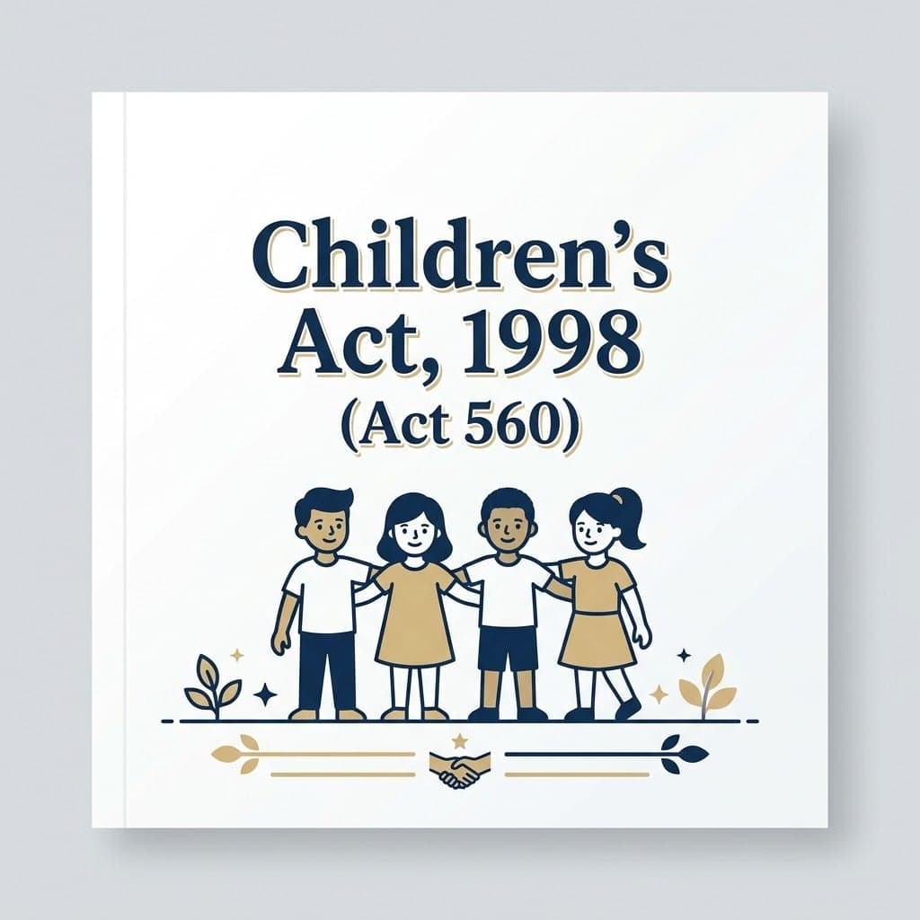 Children’s Act, 1998 (Act 560)