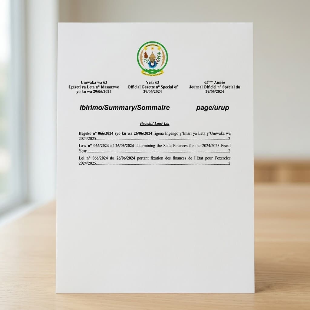 Law No. 066/2024 — State Finances for the 2024/2025 Fiscal Year
