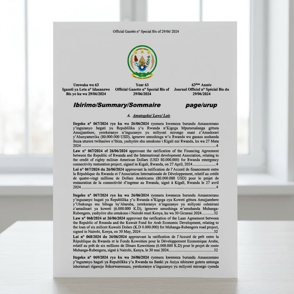 Law No. 069/2024 — Ratification of the Loan Agreement with the Asian Infrastructure Investment Bank for the Accelerating Sustainable and Clean Energy Access Transformation Project