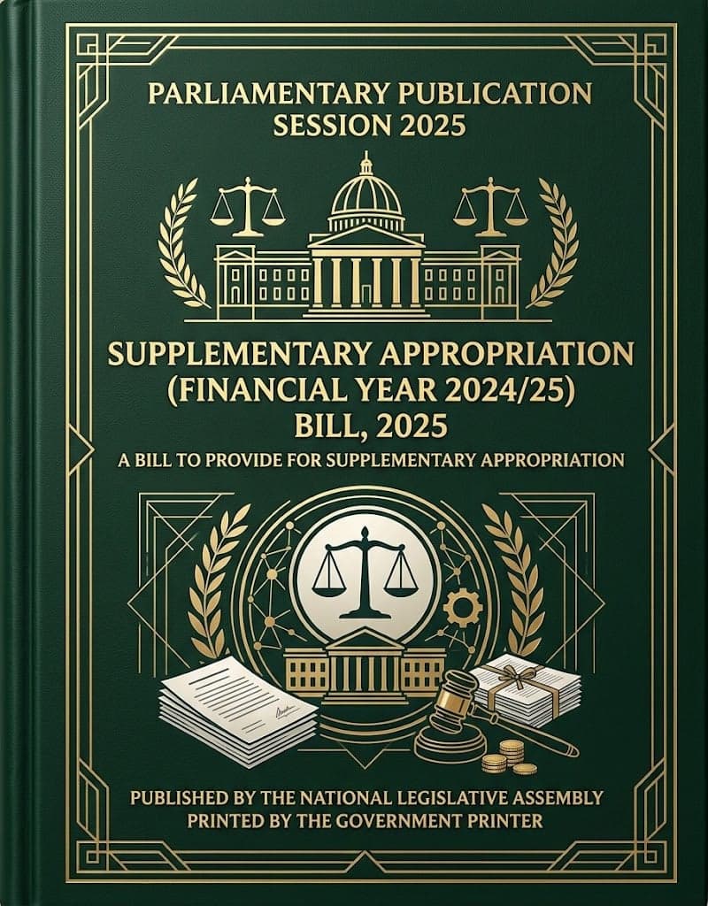 Supplementary Appropriation (for Financial Year 2024/25) Bill, 2025