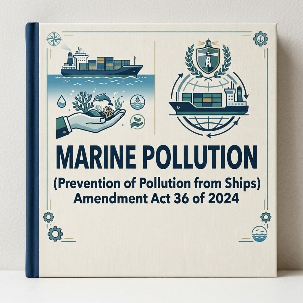 Marine Pollution (Prevention of Pollution from Ships) Amendment Act 36 of 2024 (English / Afrikaans)