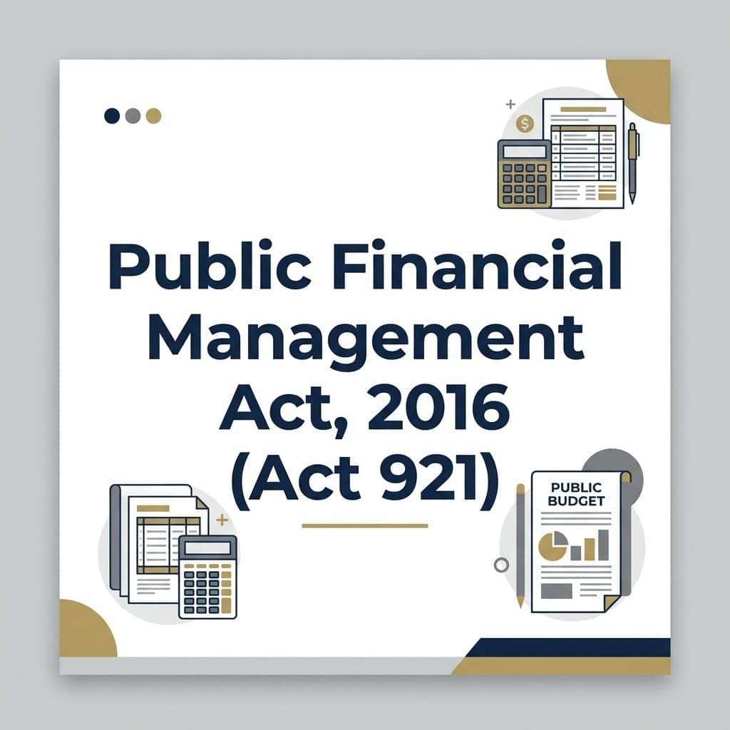 Public Financial Management Act, 2016 (Act 921)