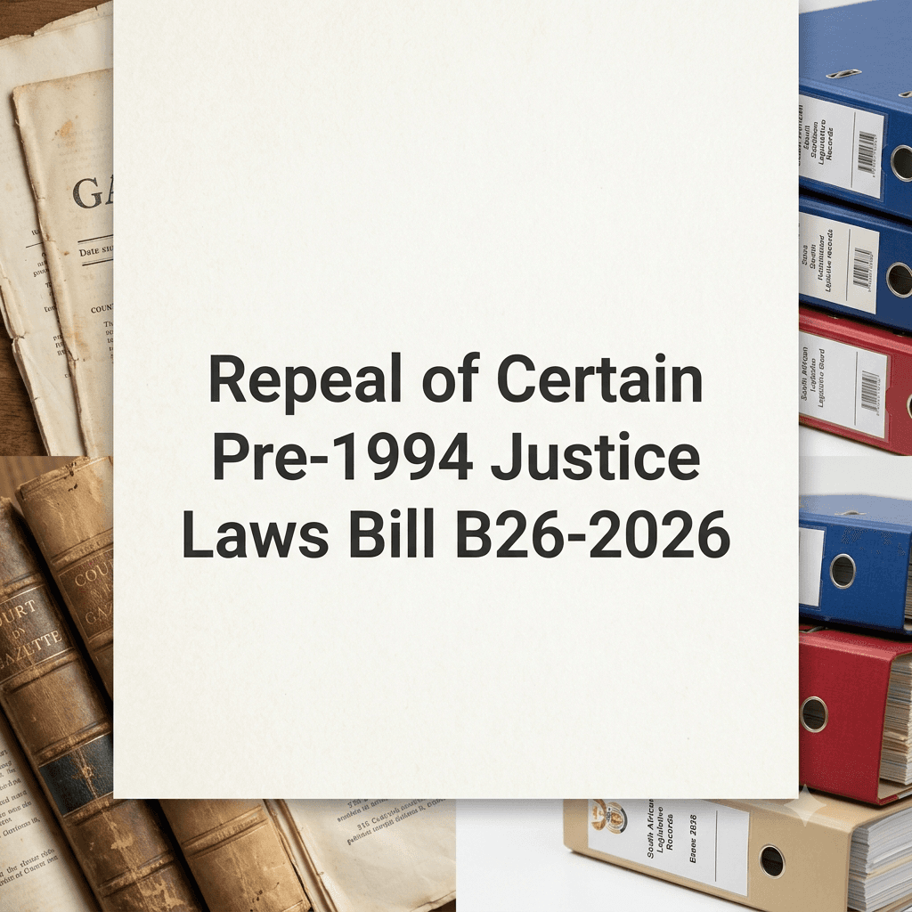 Repeal of Certain Pre-1994 Justice Laws Bill (B26-2026)