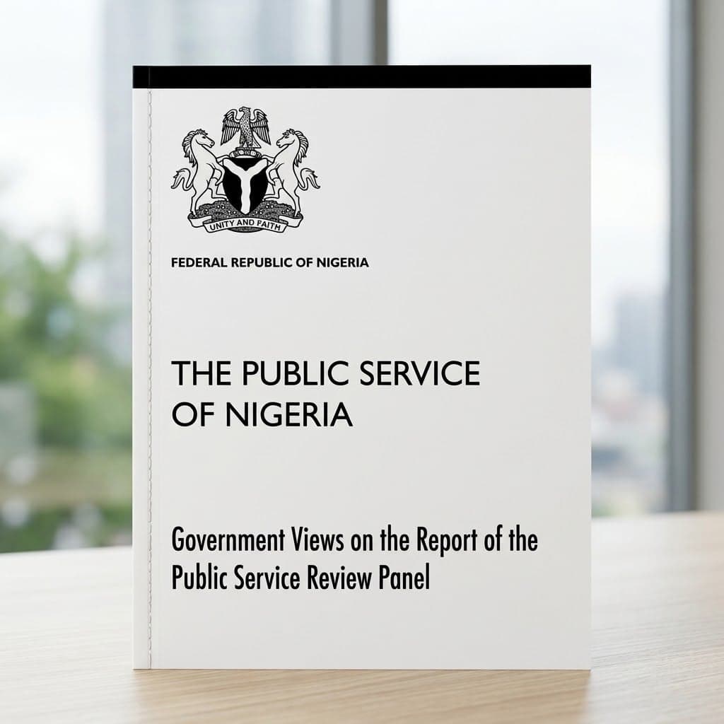 The Public Service of Nigeria: Government Views on the Report of the Public Service Review Panel