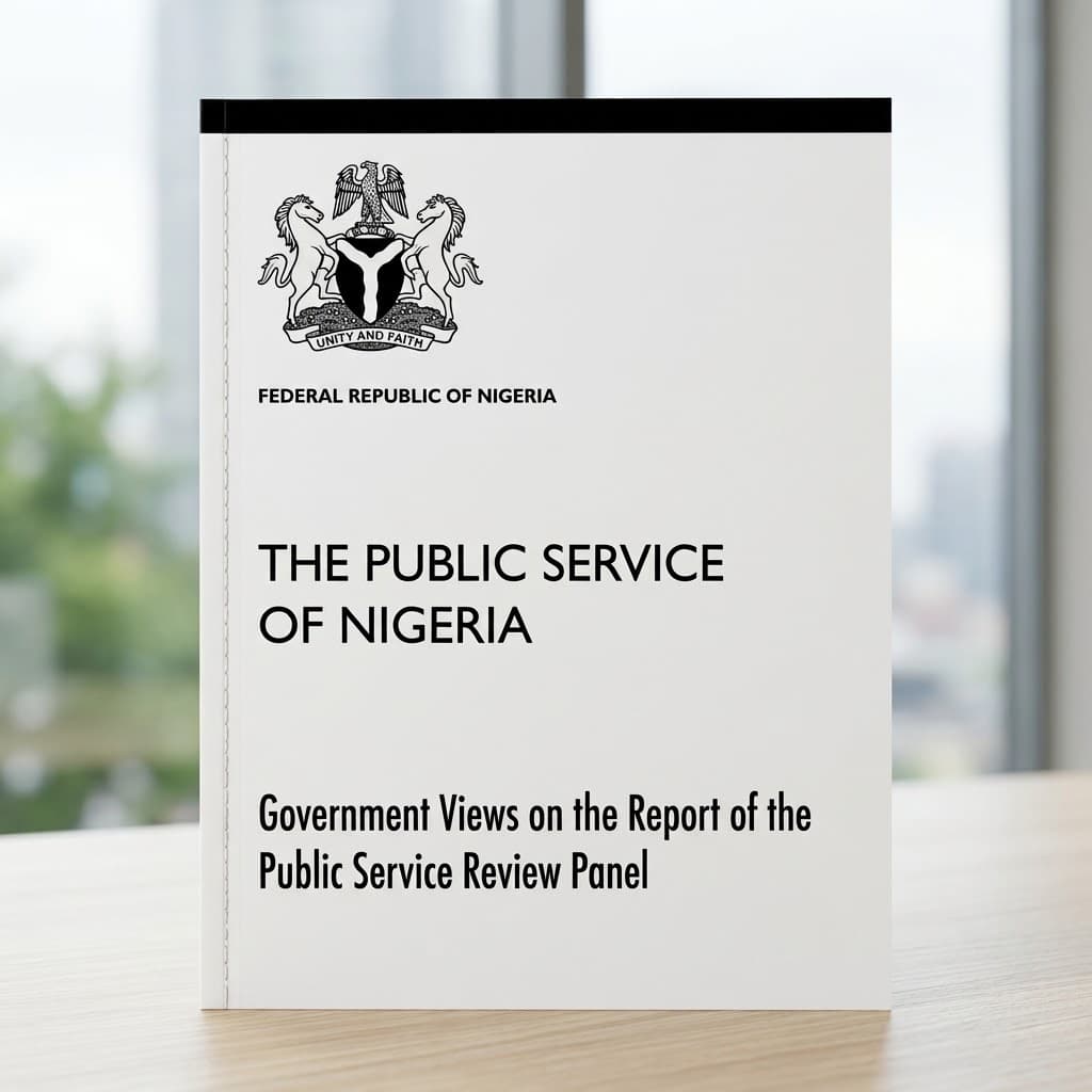The Public Service of Nigeria: Government Views on the Report of the Public Service Review Panel