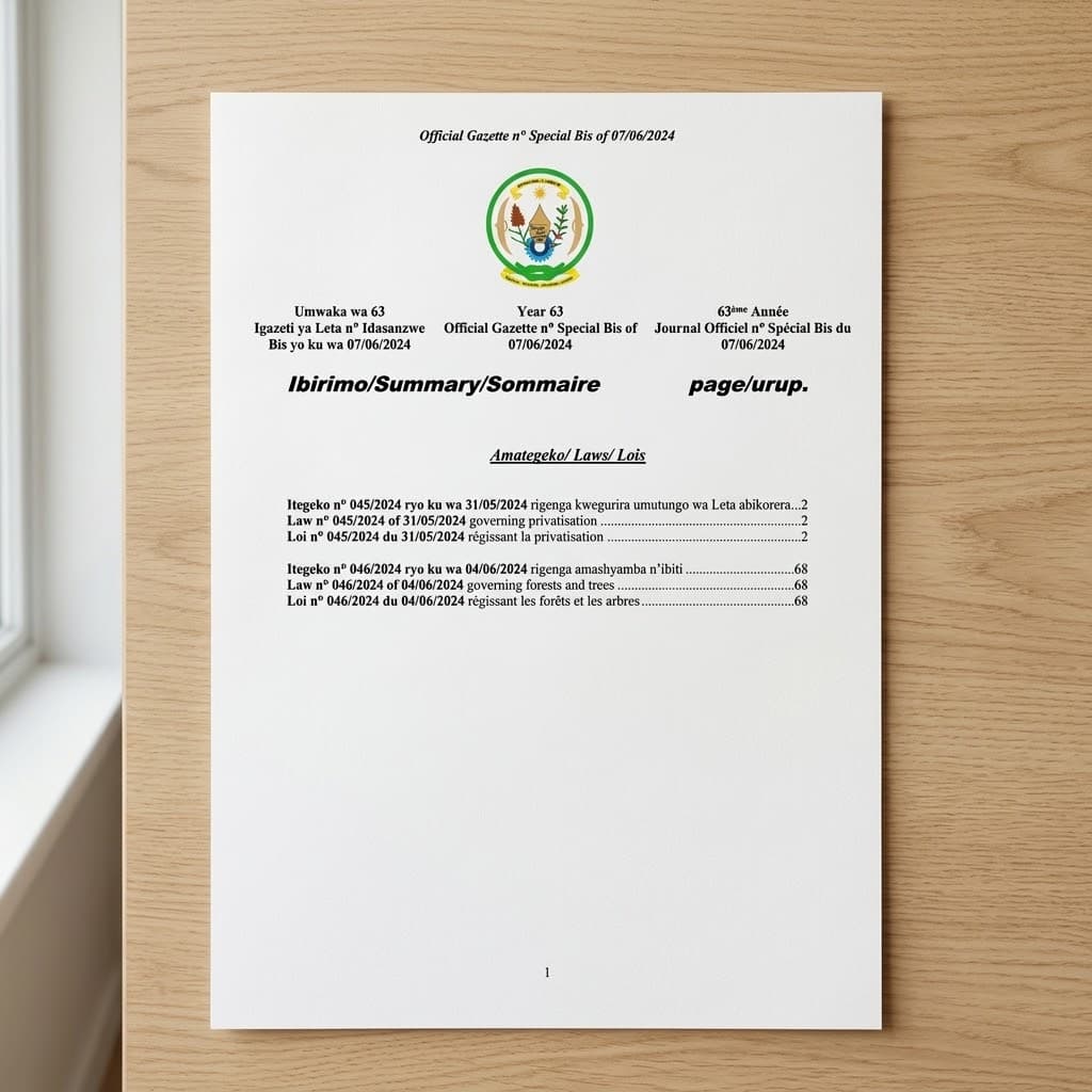 Law No. 045/2024 — Governing Privatisation