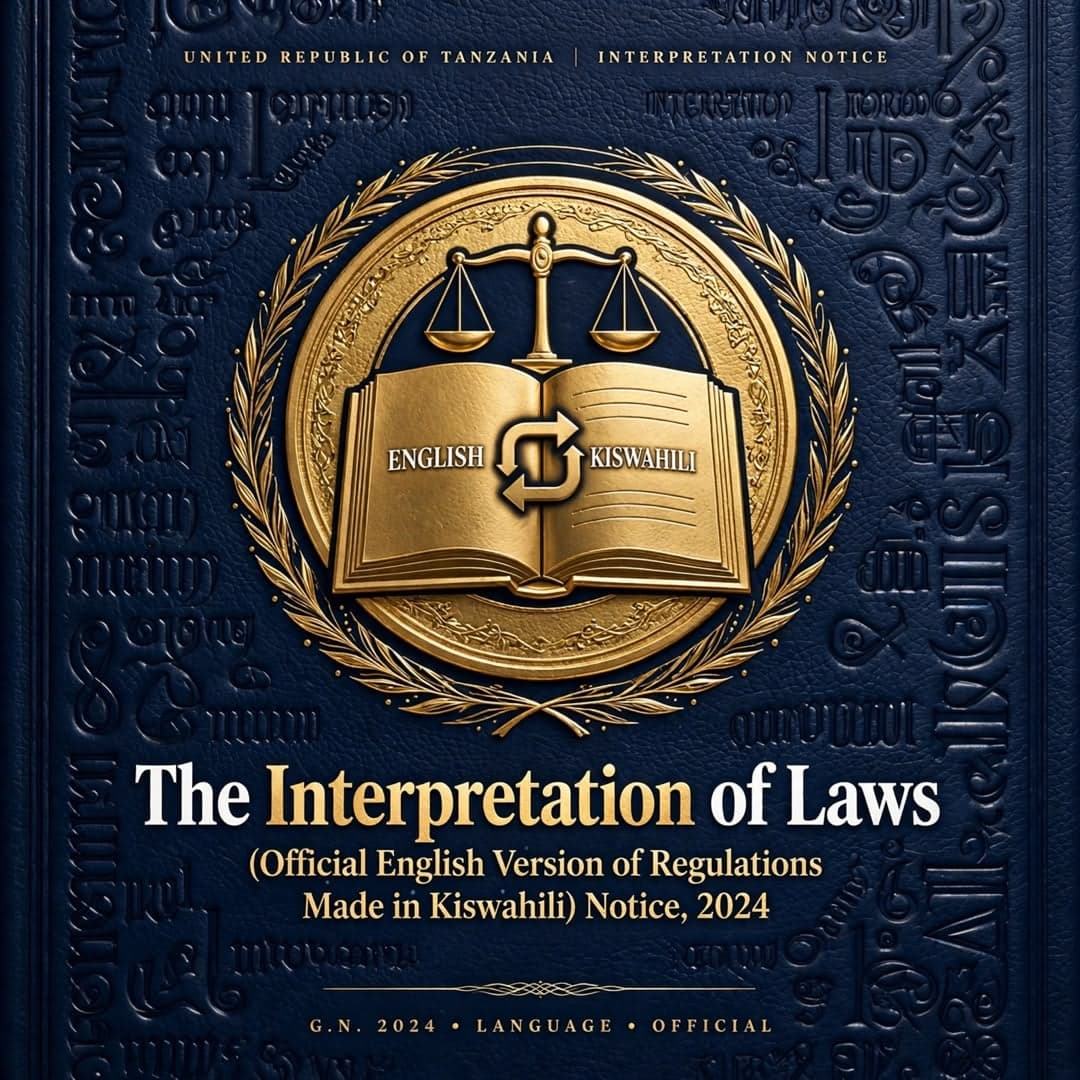 The Interpretation of Laws (Official English Version of Regulations Made in Kiswahili) Notice, 2024