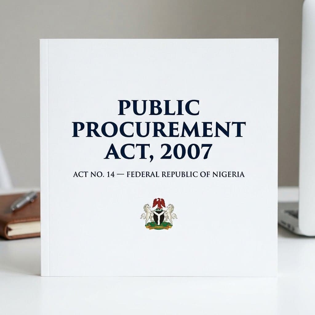 Public Procurement Act, 2007