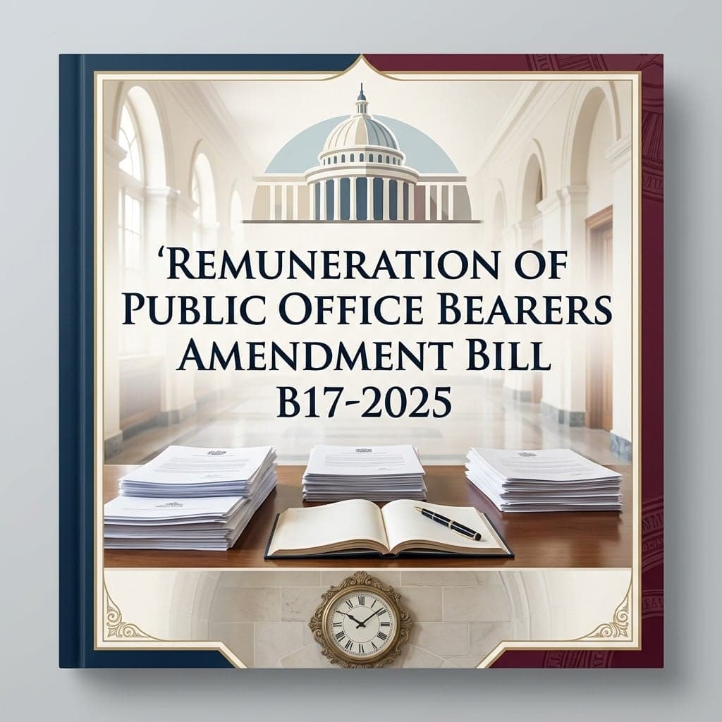 Remuneration of Public Office Bearers Amendment Bill B17-2025