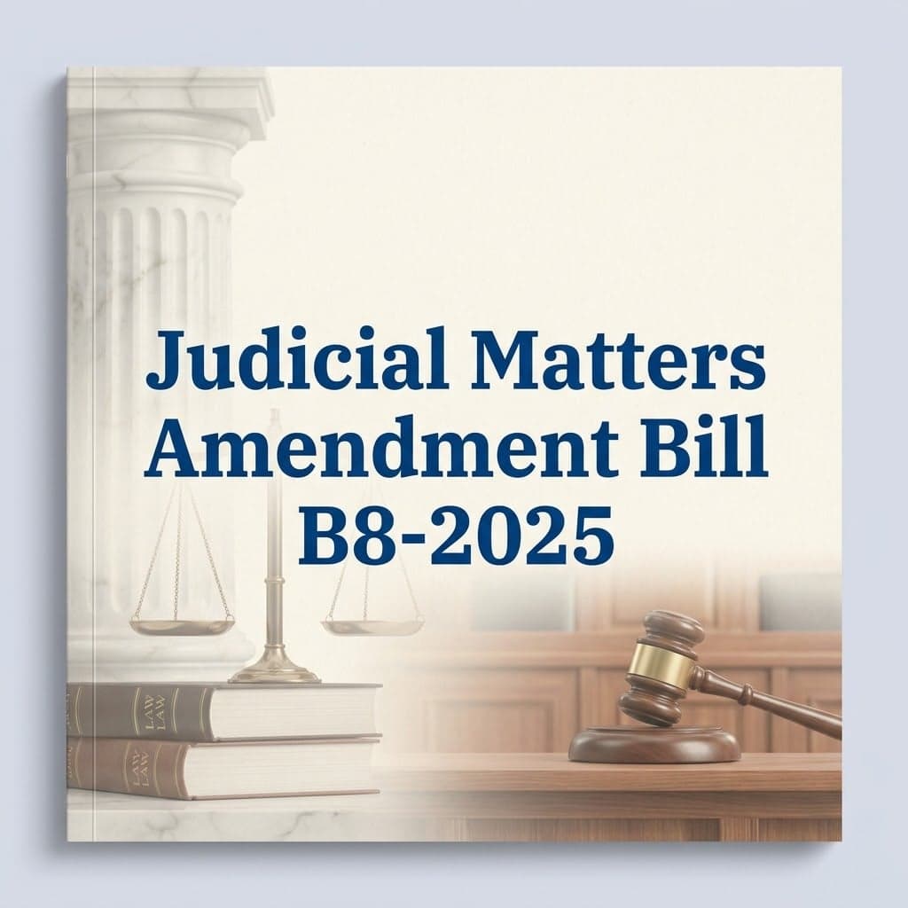 Judicial Matters Amendment Bill B8-2025
