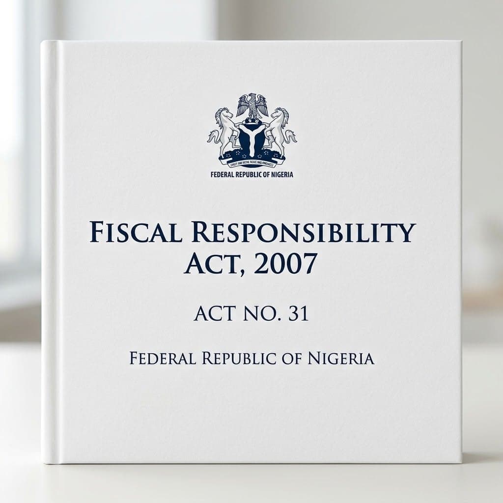 Nigeria's Fiscal Responsibility Act, 2007. Act No. 31