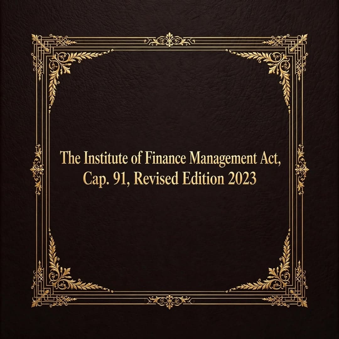 The Institute of Finance Management Act, Cap. 91, Revised Edition 2023