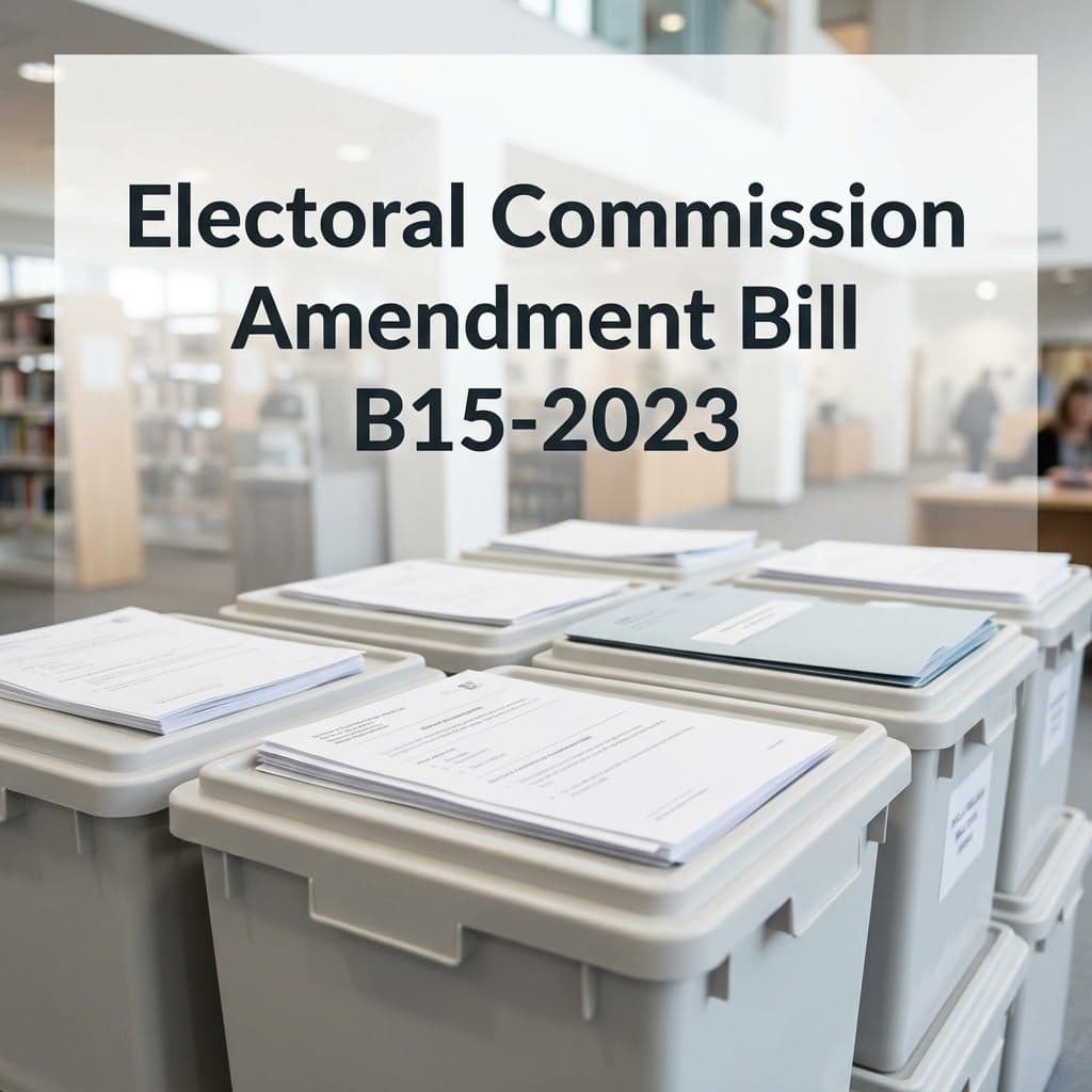 Electoral Commission Amendment Bill B15-2023