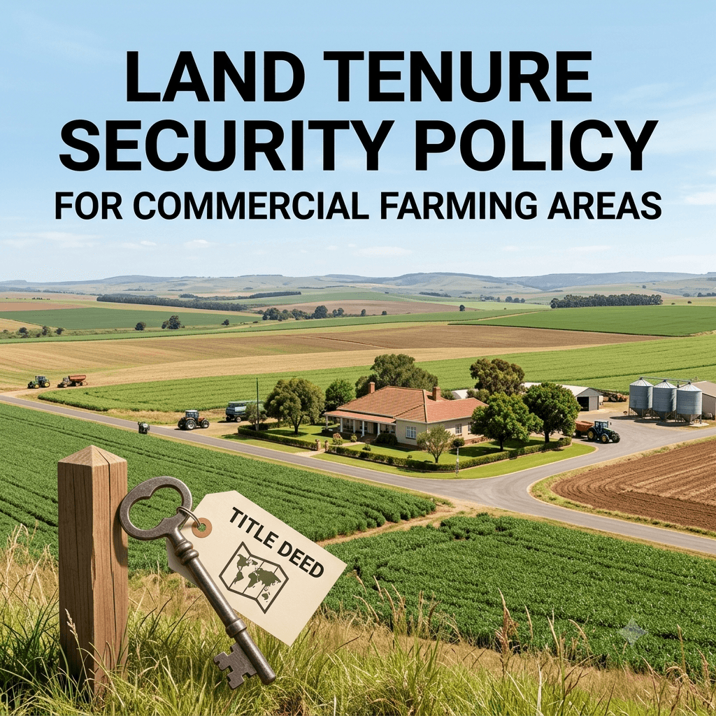 Land Tenure Security Policy for Commercial Farming Areas