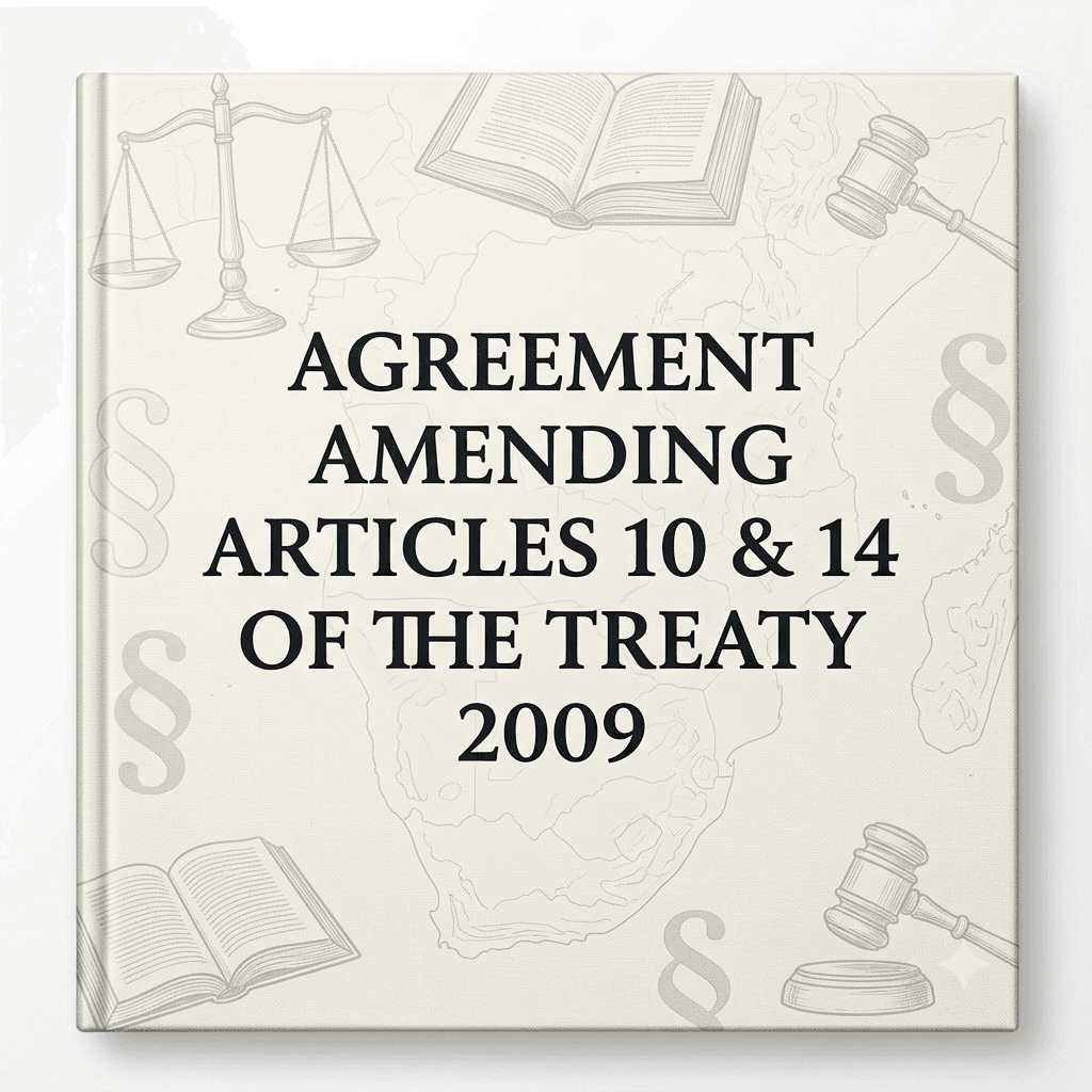 Agreement Amending Articles 10 & 14 of the Treaty 2009 - English