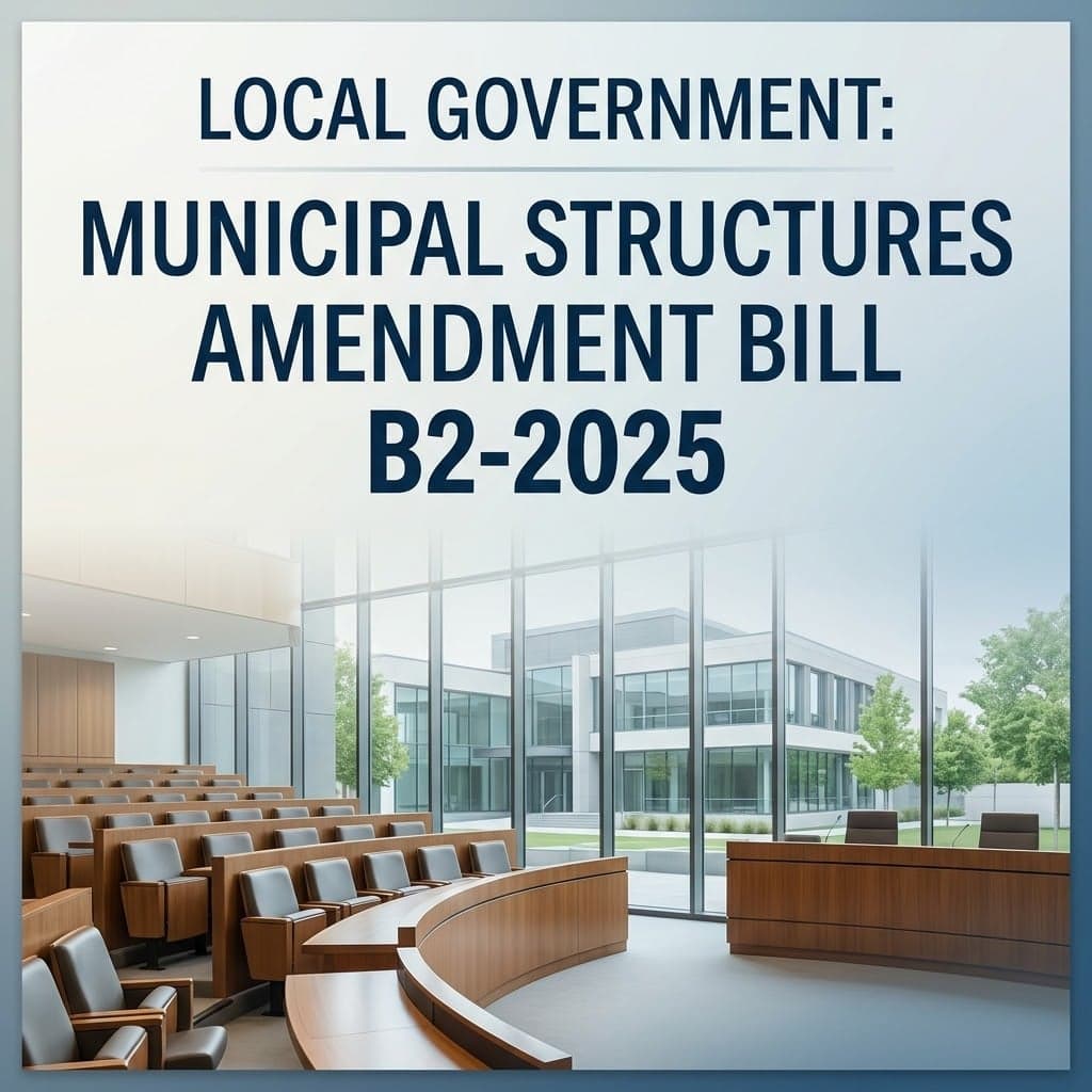 Local Government: Municipal Structures Amendment Bill B2-2025
