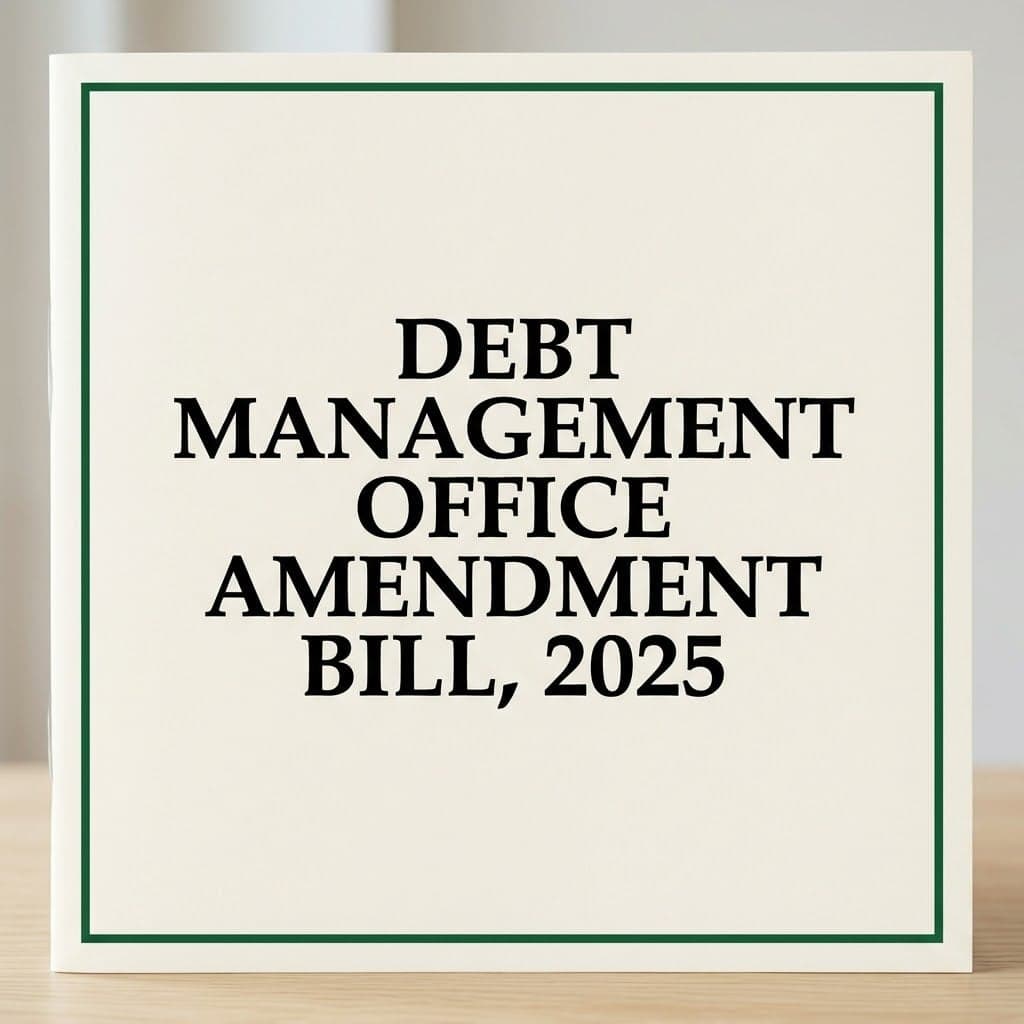 Debt Management Office Amendment Bill, 2025