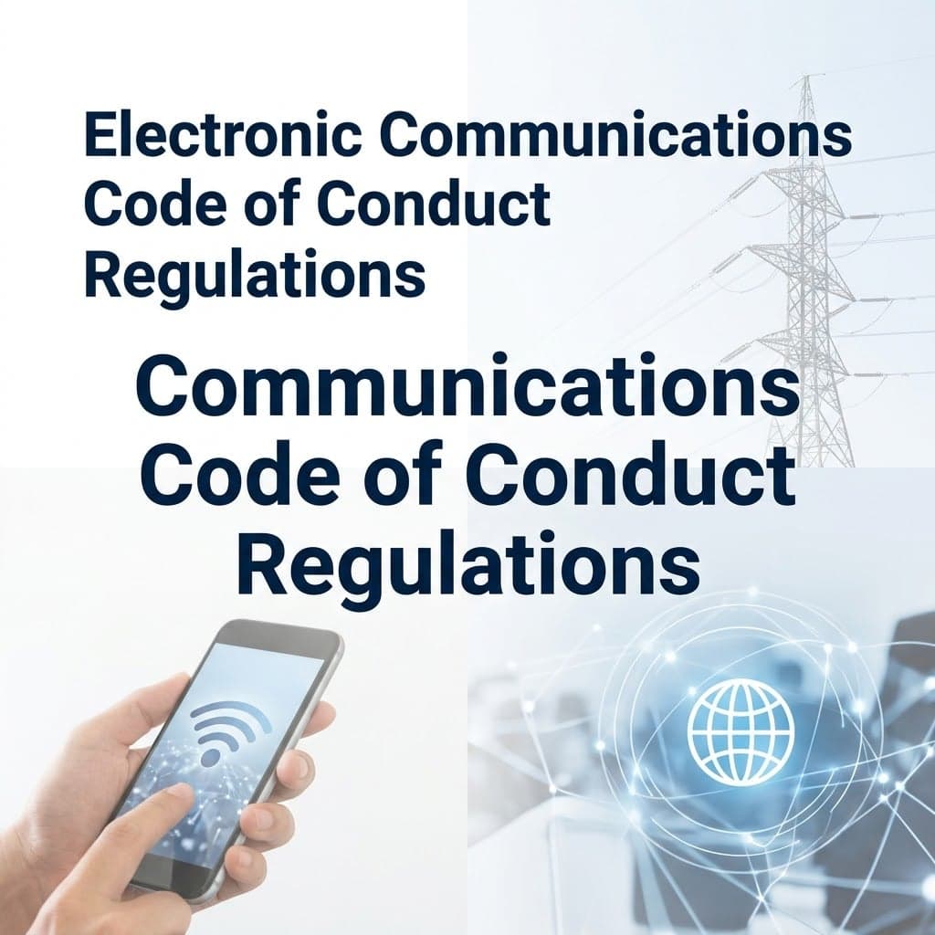 Electronic Communications Act: Code of Conduct Regulations