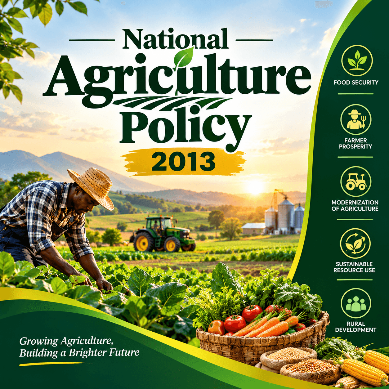 National Agriculture Policy, 2013