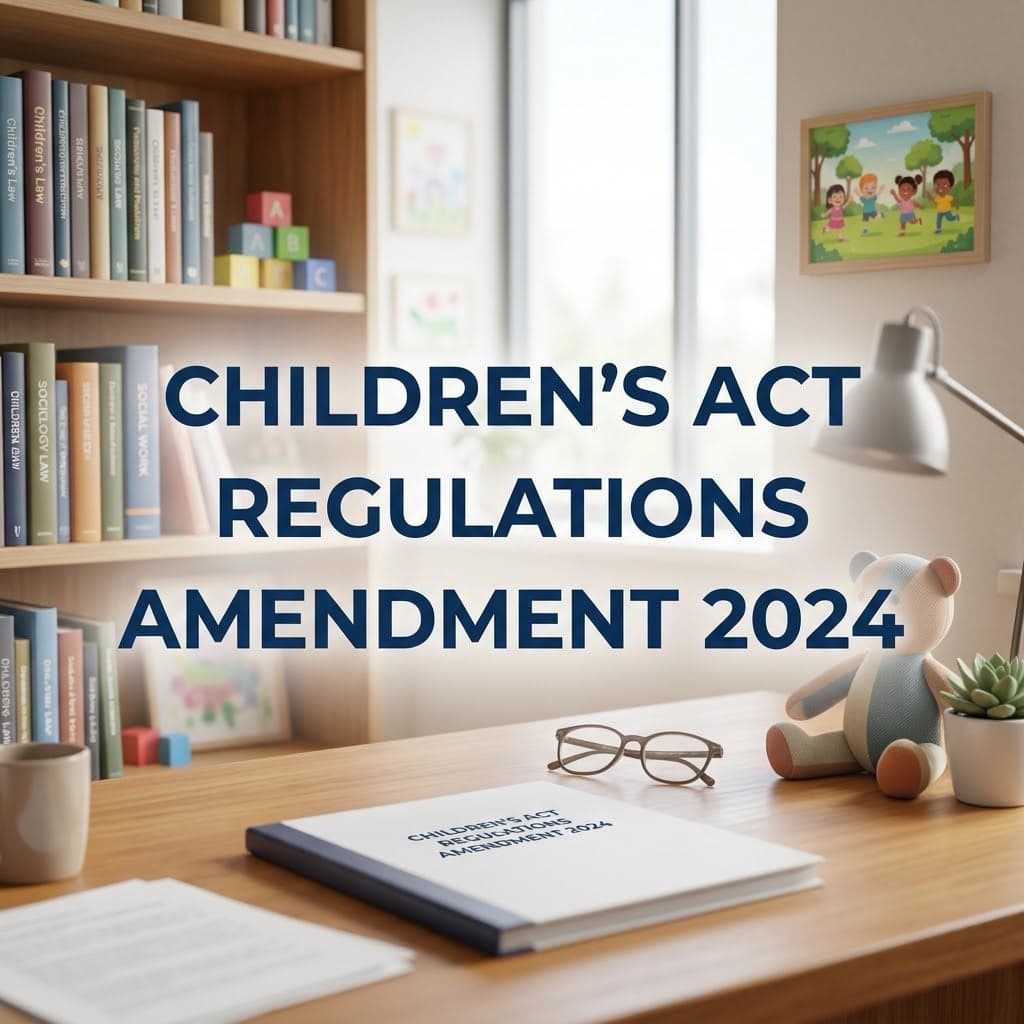 Children's Act: Regulations: Amendment