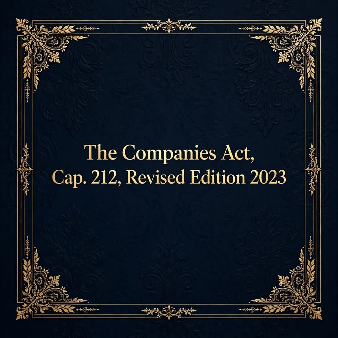 The Companies Act, Cap. 212, Revised Edition 2023