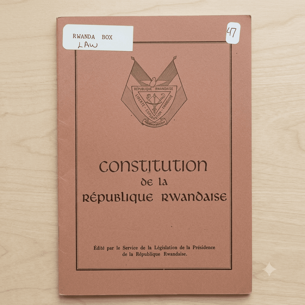 Constitution of the Rwandese Republic of 24 November 1962