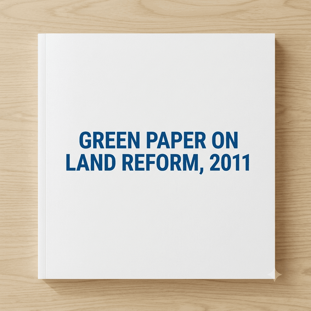 Green Paper on Land Reform, 2011