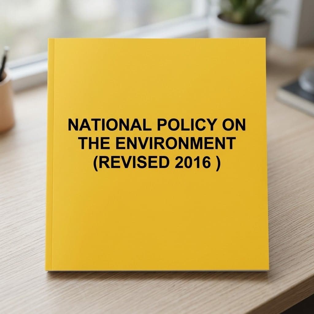National Policy on the Environment (Revised 2016)