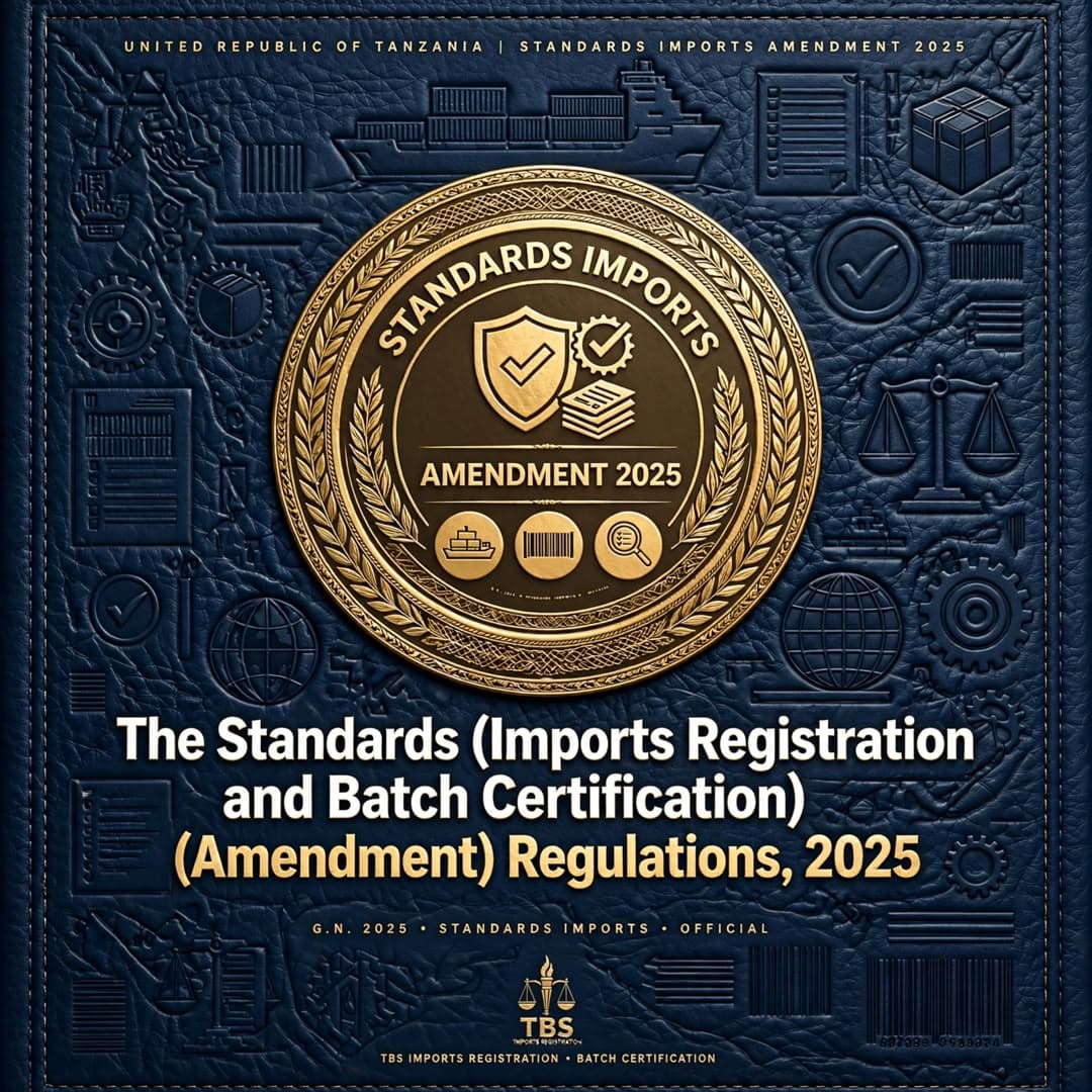 The Standards (Imports Registration and Batch Certification) (Amendment) Regulations, 2025