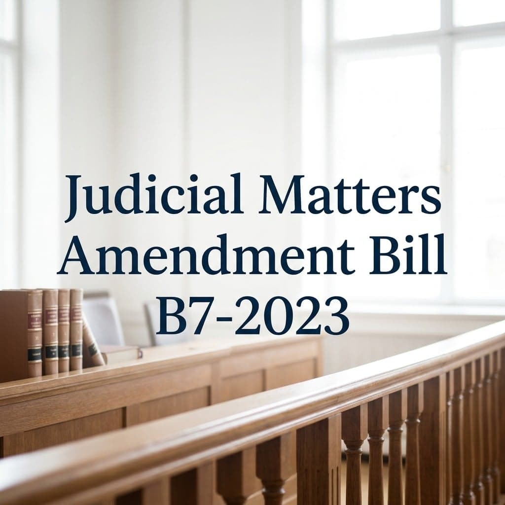 Judicial Matters Amendment Bill B7-2023