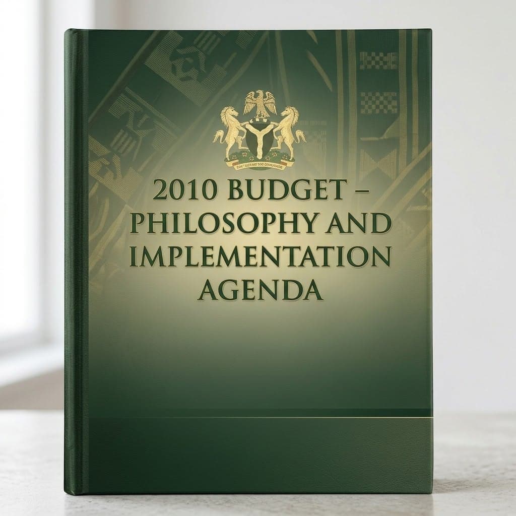 Nigeria's 2010 Budget – Philosophy and Implementation Agenda