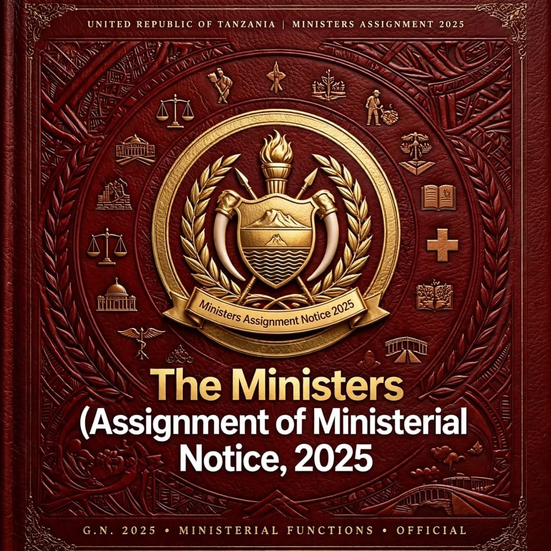The Ministers (Assignment of Ministerial Functions) Notice, 2025