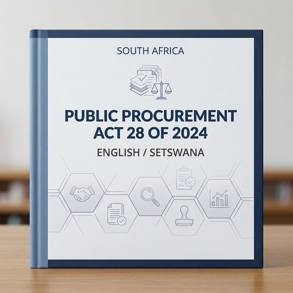 Public Procurement Act 28 of 2024 (English / Setswana)