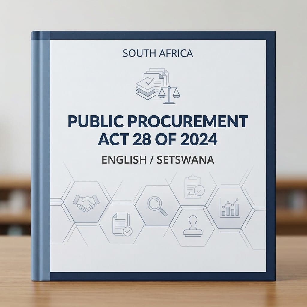 Public Procurement Act 28 of 2024 (English / Setswana)