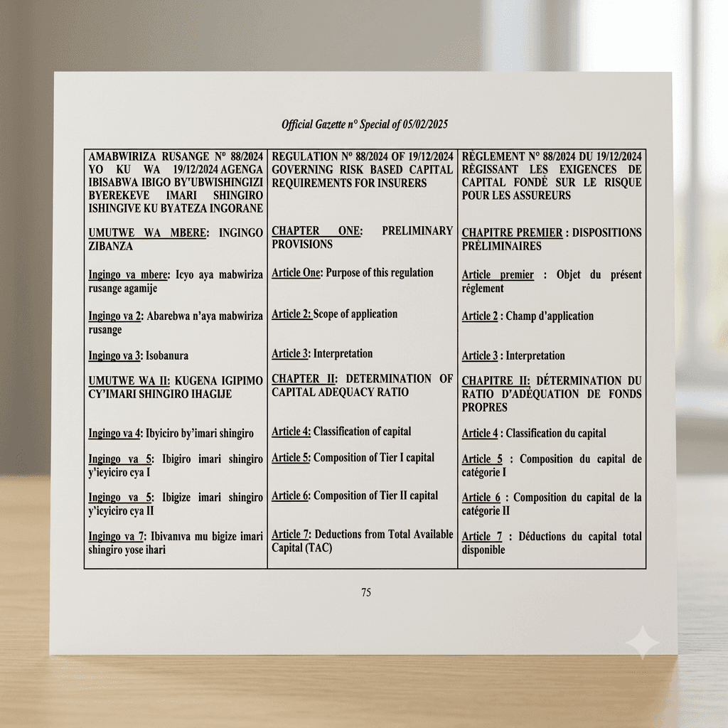 Regulation No. 88/2024 on Insurer Risk-Based Capital