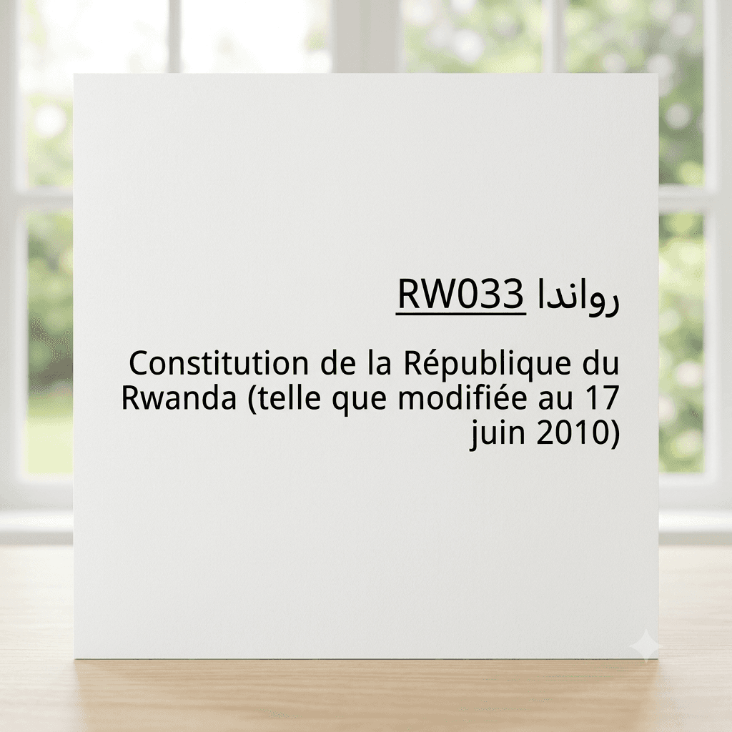 Constitutional Amendment No. 01 of 2 December 2003 to the Constitution of the Republic of Rwanda of 4 June 2003