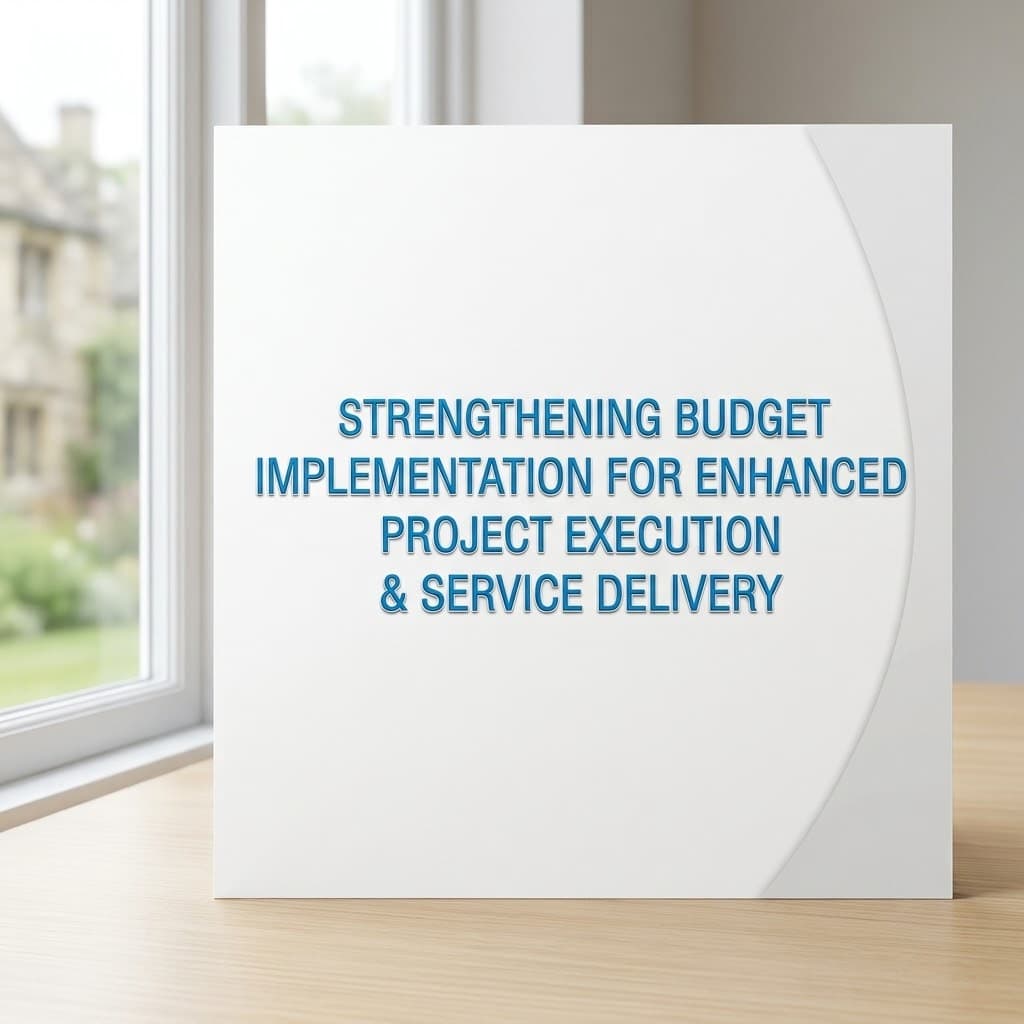 Strengthening Budget Implementation for Enhanced Project Execution and Service Delivery